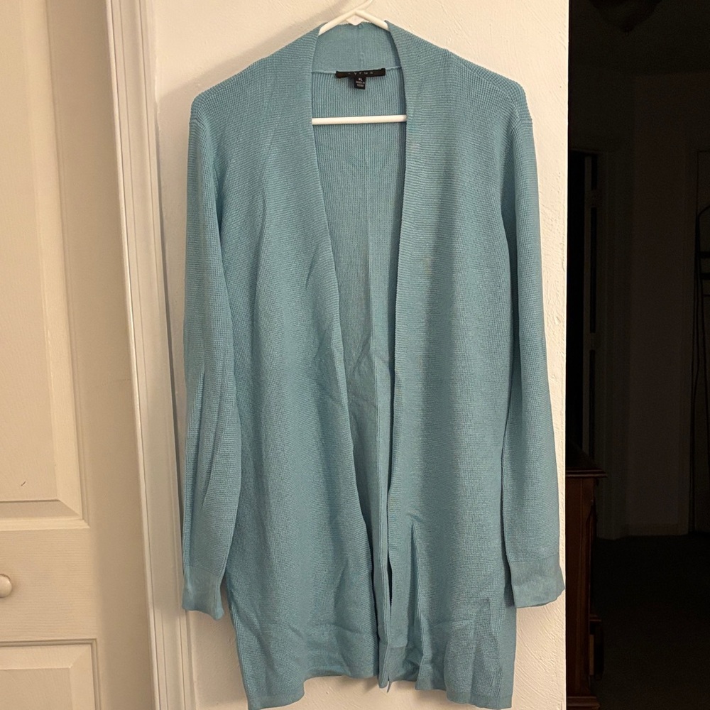 Cyrus Sky Blue Women's Open Front Cardigan